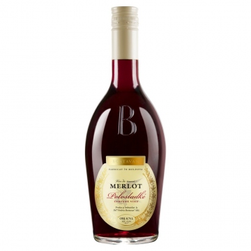 Bostavan Merlot polosladké červené víno 0,75l