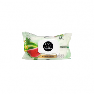 Papilion vlhčené ubrousky watermeloun s klipem 64ks