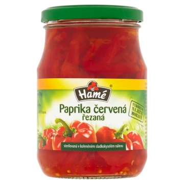 Hamé paprika červená řezaná sterilovaná 370ml