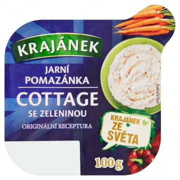 Krajánek Jarní pomazánka cottage se zeleninou 100g