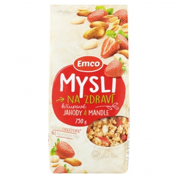 Emco Mysli Křupavé Jahody a mandle 750g