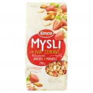 Emco Mysli Křupavé Jahody a mandle 750g