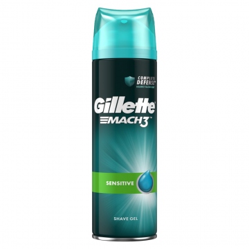 Gillette Mach3 Complete Defense Sensitive 200ml Pánský Gel Na Holení