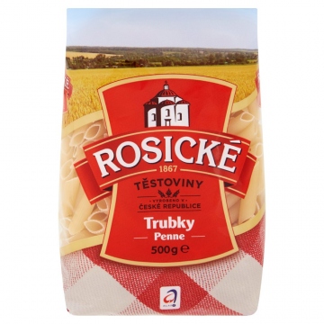 Rosické těstoviny Trubky Penne 500g