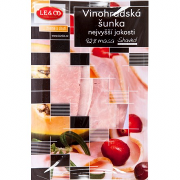 Le & Co Vinohradská šunka nejvyšší jakosti 92% masa 100g