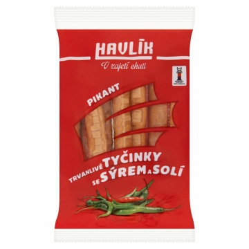 Havlík Pikant trvanlivé tyčinky se sýrem a solí 90g