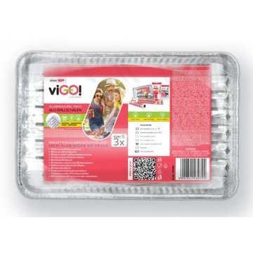VIGO GRILOVACÍ TÁCKY MALÉ 3KS 28X22 CM