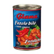 Giana fazole bílé v chilli omáčce 425ml