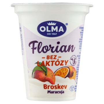 Olma Florian jogurt bez laktózy Broskev - Maracuja 150g