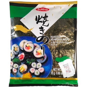 Sukina mořské řasy Yaki Nori 25g
