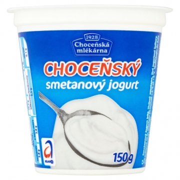 Choceňská Mlékárna Choceňský smetanový jogurt bílý 150g