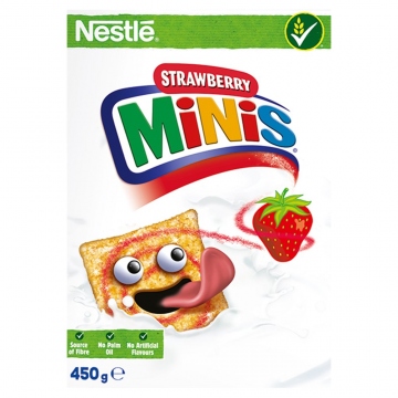 Nestlé Strawberry Minis cereálie 450g