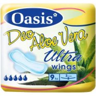Oasis vložky ultra wings Aloe Vera 9ks