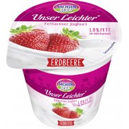 Sachsen Milch Unser Leichter jogurt 125g jahoda (Německé) 1,8%