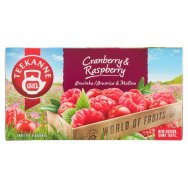 TEEKANNE Cranberry & Raspberry, World of Fruits, 20 sáčků, 45g