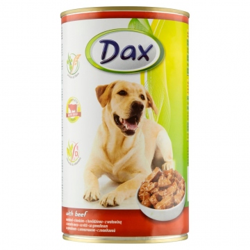 Dax KONZERVA kousky pro psa hovězí 1240g