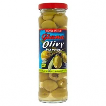 Giana Olivy zelené bez pecky 140g sklo