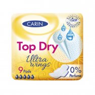 Carin vložky ultra wings top dry 9ks