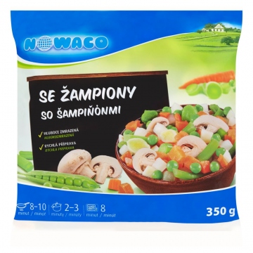 Nowaco se Žampiony 350g mraz.