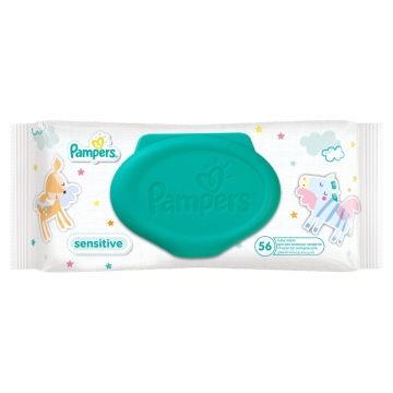 Pampers Sensitive protect 52 Dětské Čisticí Ubrousky