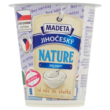 Madeta Jihočeský Nature bílý jogurt bez laktózy 150 g