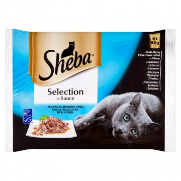 Sheba kapsa Selection rybí šťavnatý výběr 4x85g