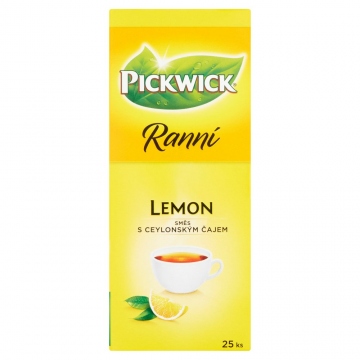 Pickwick Ranní Černý čaj s citrónem (25 sáčků) 43,7g