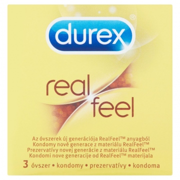 Durex Real feel kondomy 3ks