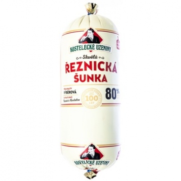 Řeznická šunka 80% masa v celku (cca 100g)