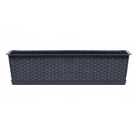 Truhlík s miskou RATOLLA CASE antracit 391x173x150mm