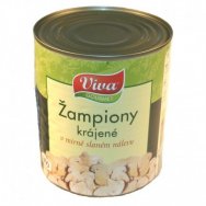 Viva žampiony krájené v mírné slaném nálevá 425ml