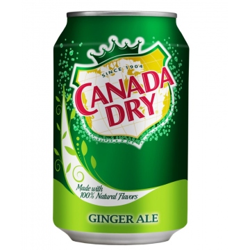 CANADA DRY Cranberry - Ginger ale 355ml plech
