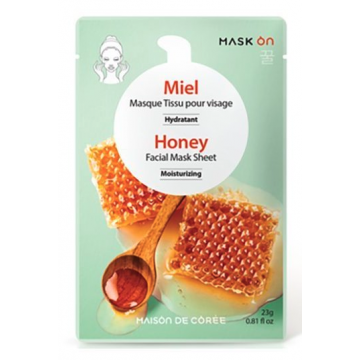 MASK ON Výživná pleťová maska Honey moisturizing 23g