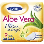 Carin vložky ultra wings aloe vera 9ks