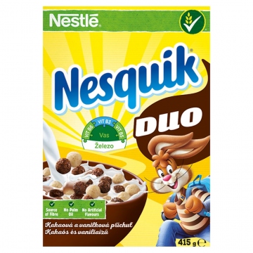 Nestlé cereálie nesquik duo 425g