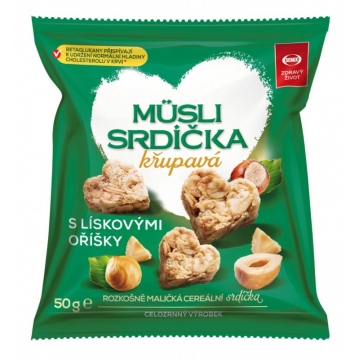 SEMIX Müsli srdíčka s lískovými oříšky 50g