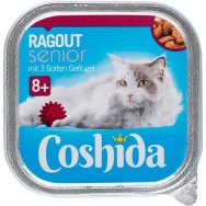Coshida Paštika pro kočky 3 sorten geflugel senior 100g vanička