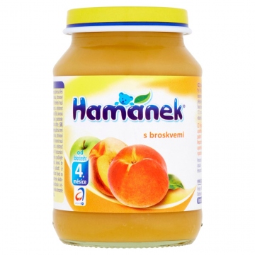 Hamánek Kojenecká výživa s broskvemi 190g