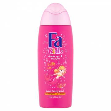 Fa Kids sprchový gel a šampón Sweet Berry 250ml