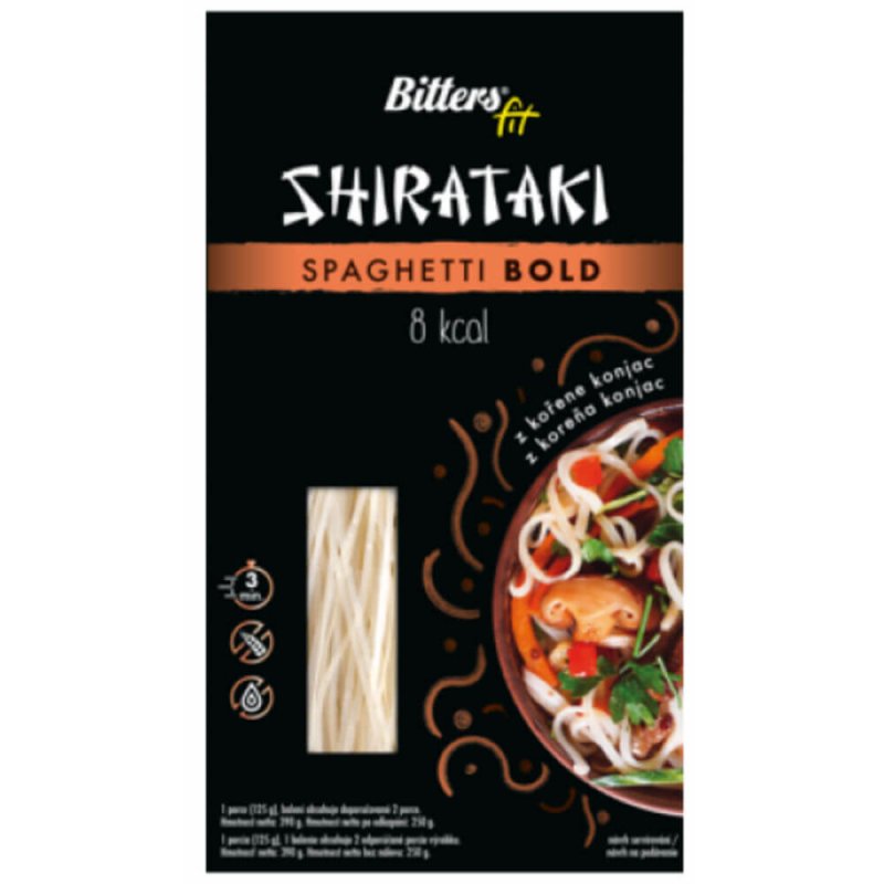 Bitters shirataki špagety bold 390g
