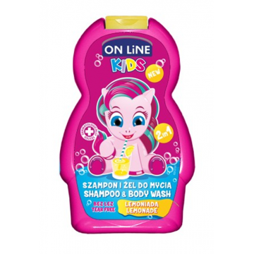 On line Kids šampon a sprchový gel lemonade 250 ml
