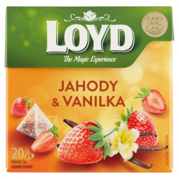 Loyd čaj jahody s vanilkou (20x2g) 40g