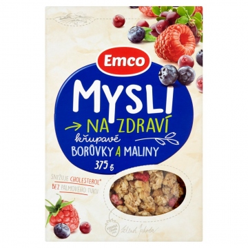 Emco Mysli Křupavé Borůvky a maliny 375g