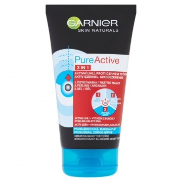 Garnier Pure Active 3v1 proti černým tečkám 150 ml