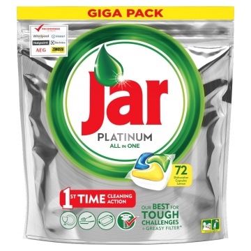 Jar kapsle do myčky All in 1 Platinum Lemon 72 ks