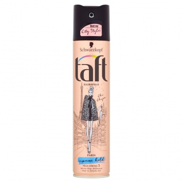 Taft Paris Supreme Hold mega strong 5 city styles lak na vlasy 250ml