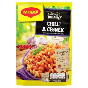 MAGGI Dobrý Hostinec Chilli a česnek těstoviny s omáčkou sáček 153g