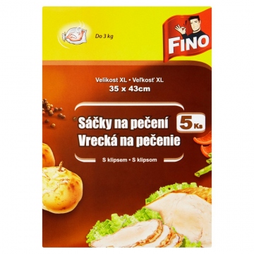 Fino Sáčky na pečení 5 ks 35x43cm XXL