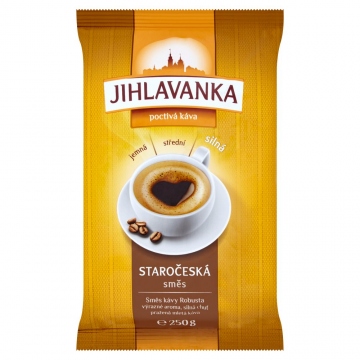 Jihlavanka Staročeská směs pražená mletá káva 250g