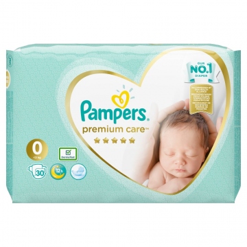 PAMPERS Premium Care 0 NEWBORN 30ks (do 3 kg)